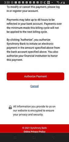Authorize Payment
